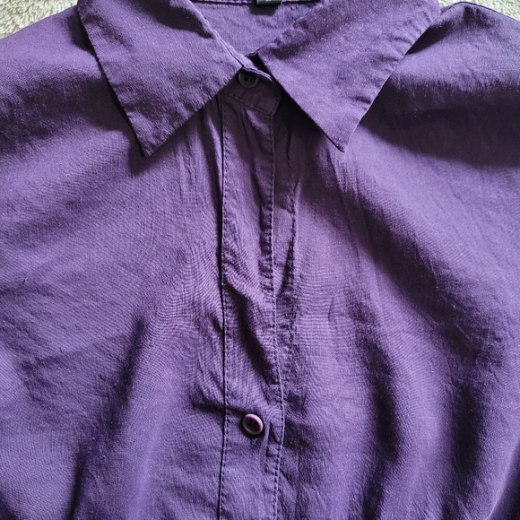 Theory Meili linen blend pintuck short sleeve dress size 2 - Picture 7 of 12